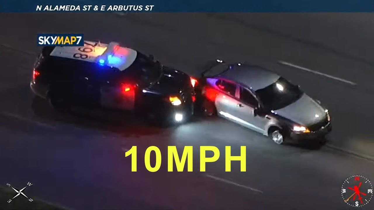 Slowest Police Chase Ever - YouTube