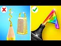 TEACHER VS STUDENT ART CHALLENGE🍎👩‍🏫 Who is better? Cool Drawing Hacks and Crafts by 123 GO!