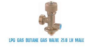 LPG Gas Butane Gas Valve 21.8 LH Male