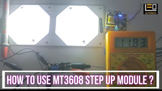 How to use MT3608 step up module?