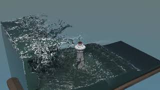 Lighthouse Vs. Tsunami: A Flip Fluid Demonstration