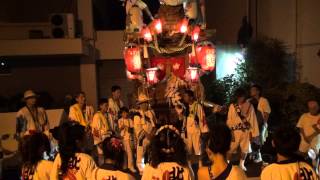 平成27年　平野区　旭神社祭礼　宵宮　加美北東　だんじり