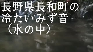 長野県長和町の冷たい水の中の水の音 / みず音  / 水中