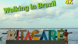 【4K】Walking in the city - Itacaré - Bahia /Brazil ep.016