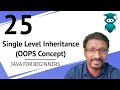 Java for Selenium : 25. Inheritance Concept | Types | Single Level Inheritance | Code Implementation