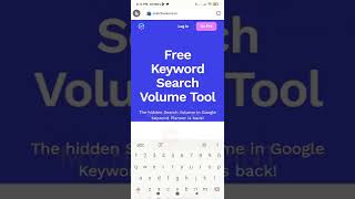 Free Keyword Research | Keyword Research | Search Volume #short #keywordresearch #keywords