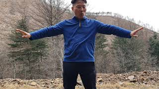 항암기공 정공 시연  Anti Cancer Taichi Walk  Stationary Breathing  Exercise by Pahk