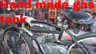 making the gas tank from scratch for my engine assisted bike.