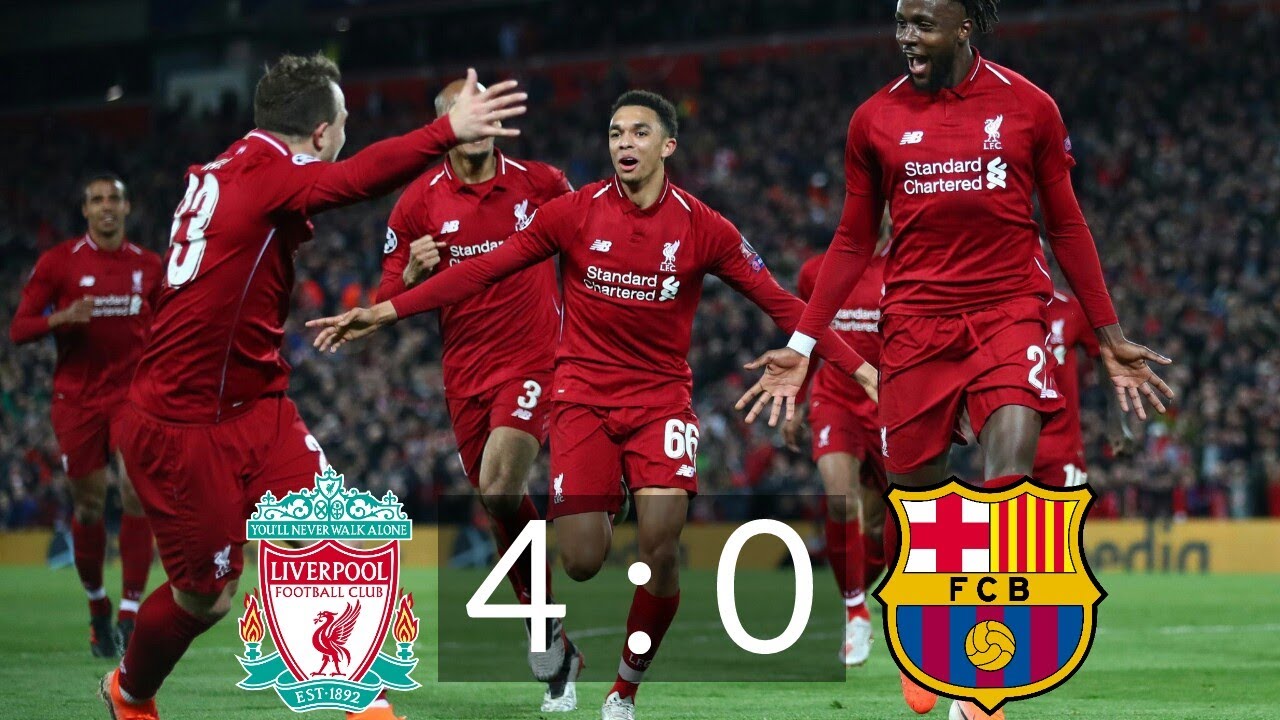 Liverpool Vs Barcelona 4 : 0 UCL, Player Ratings, Match Stats | UEFA ...