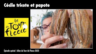 Cecile tricote et papote - Episode spécial (Bilan de Tour de Fleece)