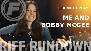 Learn to play "Me and Bobby McGee" Acoustic by Janis Joplin