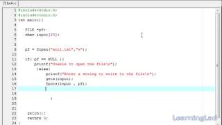 41 fputs File Handling Function in C Programming Video Tutorials