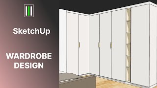 Modern Wardrobe  - Interior Design - SketchUp