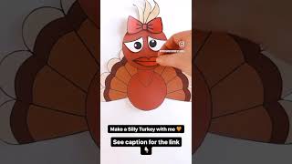 Silly Turkey Craft | Fun Thanksgiving Activity!