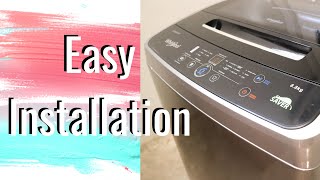 WHIRLPOOL WASHING MACHINE UNBOXING \u0026 INSTALLATION | How to install an Automatic Washing Machine