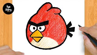 #28 How to Draw an Angry Birds - Easy Drawing Tutorial