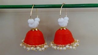 handmade paper jewellery | quilled earrings | paper quilling tutorial