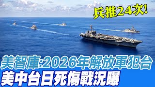 【每日必看】兵推24次! 美智庫:2026年解放軍犯台 美中台日死傷戰況曝 | 美智庫兵推2026台海戰爭死傷 郭正亮批報告\