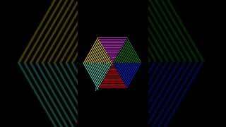 Amazing Hypnotic Hexagon Design - Python Turtle