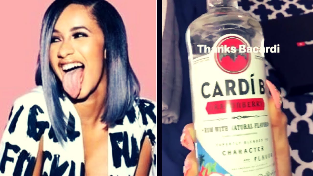 Cardi B " Recieves Her Own Flavor From Bacardi Rum" - YouTube