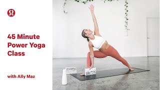 45 Minute Power Yoga Class with Ally Maz | lululemon