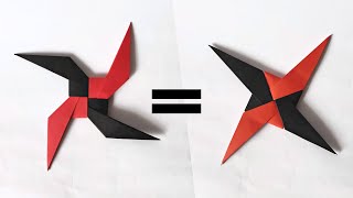 ONE ORIGAMI = TWO SHURIKENS | How to make a paper shurikens