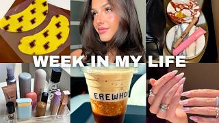 VLOG: glowy summer makeup, best nail salon in LA, new Erewhon coffee, chatting, PR, filming BTS