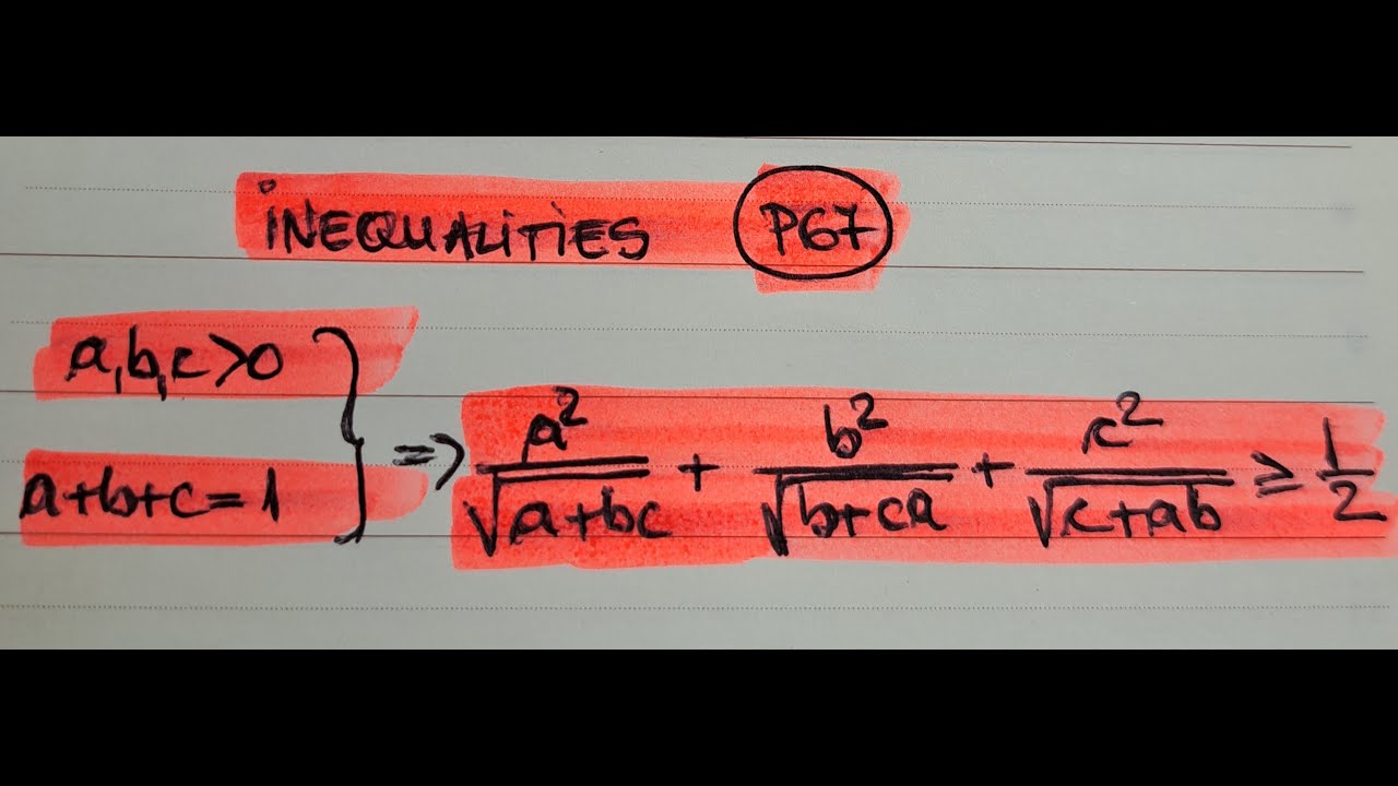 Math Olympiad / Inequalities - YouTube