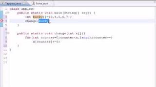 Java Programming Tutorial - 32 - Arrays in Methods.flv
