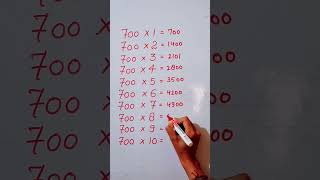 Find mistake in last digit of Table 700🤔.. #mathstricks