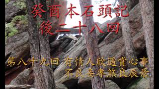 《癸酉本 石頭記》 089  第八十九回 有情人欣遇賞心事 不良妾專煞良辰景。聽聽你不知道的，真正八十回後的紅樓夢。