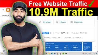 10 Million Website Traffic From Google Search || How to Increase Blog Traffic Fast & Free