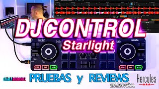 HERCULES DJCONTROL STARLIGHT (Pruebas Y Reviews) En Español