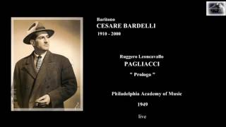 Baritono CESARE BARDELLI - Pagliacci  \