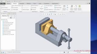 Morsa Creo Parametric Mordente Movel 02 de 05