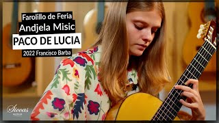 Andjela Misic plays Farolillo de Feria by Paco de Lucia on a 2022 F. Barba Flamenco Guitar