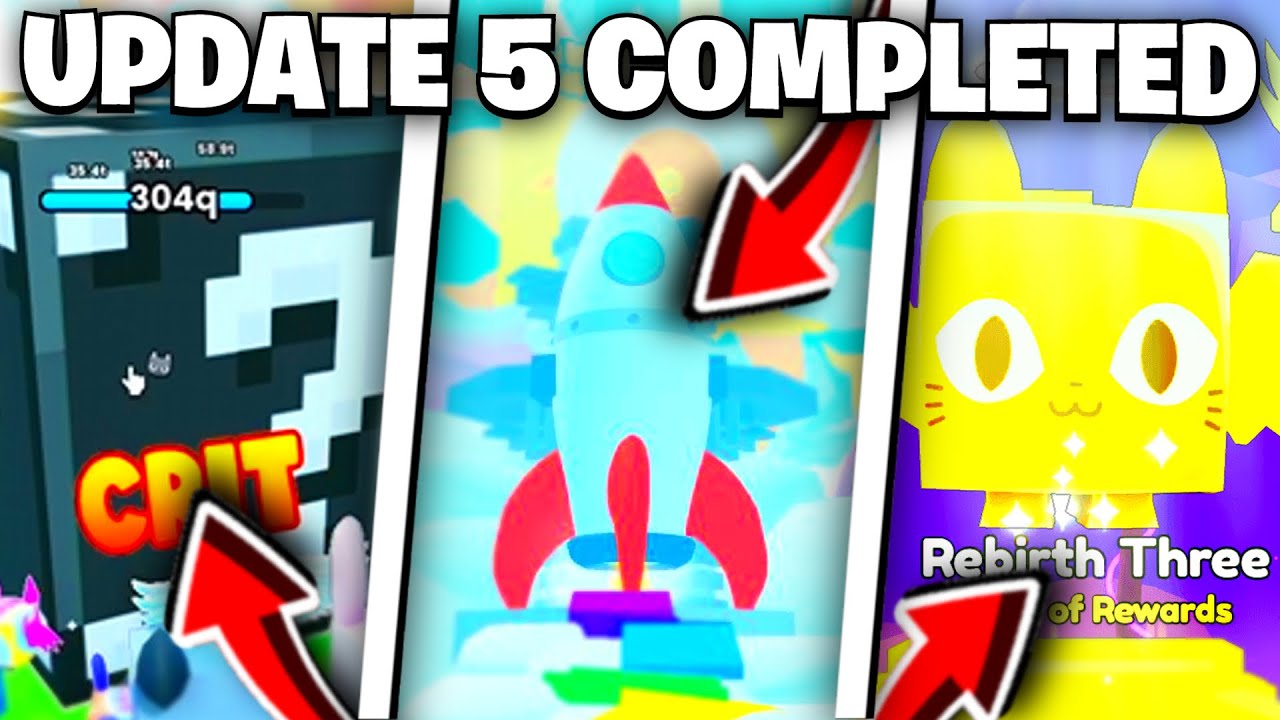 I Completed *NEW* MASSIVE UPDATE 5 In Pet Simulator 99! Rebirth 3 ...