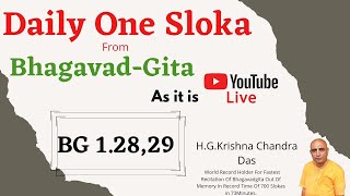 భగవద్గీత యథాతతం 1.28 and 1.29 ( Bhagavad Gita As It Is Telugu ) HG Krishna Chandra Das