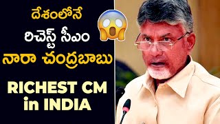 దేశంలోనే రిచెస్ట్ సీఎం చంద్రబాబు నాయుడు | Chandrababu Naidu is the richest CM in the country | NSE