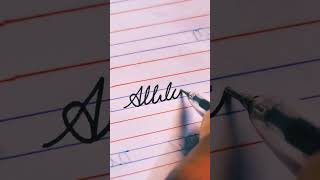 attitude in cursive handwriting || English writing | #shorts #viral #ytshorts #cursive #shortsvideo