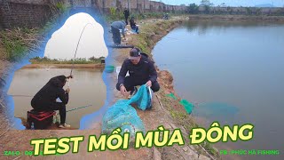 TEST MỒI CÂU CHÉP MÙA ĐÔNG - CÁ VÀO Ổ KHÁ NHIỀU - PHÚC HÀ FISHING