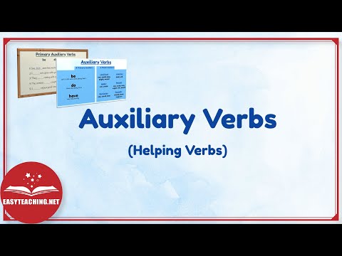 What is auxiliary verb with example?