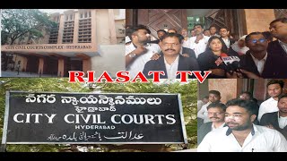 City Civil Court Attack on  Advocate Sri Syed Yakub Zain by Some Miscrents . Riasat Tv