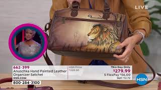 Anuschka HandPainted Leather Organizer Satchel