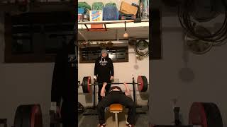 150kg Pause Bench Press @78kg #weightlifting