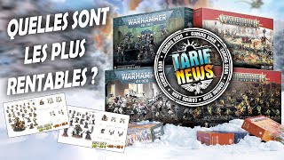 COMPARATIF PRIX box NOEL WARHAMMER 40K AOS Games Workshop