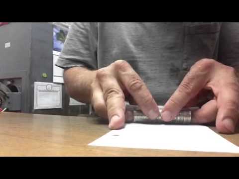 How To Roll Coins With Just A Sheet Of Paper - Part 1 How To Roll Coins With Just A Sheet Of Paper - Part 1