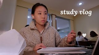 productive study vlog at uni | morning routine, studying at a cafe