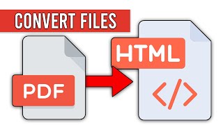 How to Convert an PDF File to a HTML File - New Guide