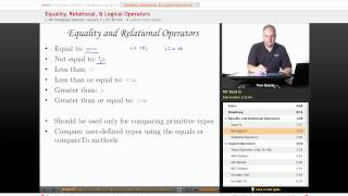 AP Computer Science - Equality, Relational & Logical Operators